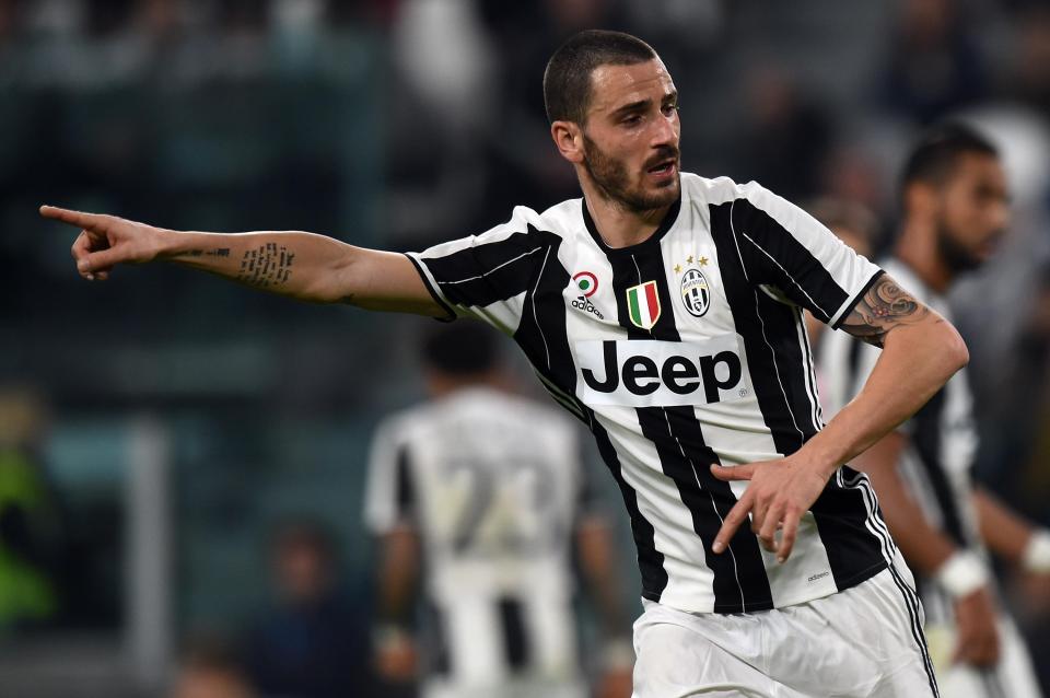  Leonardo Bonucci clashed with his manager during Juventus' win over Palermo