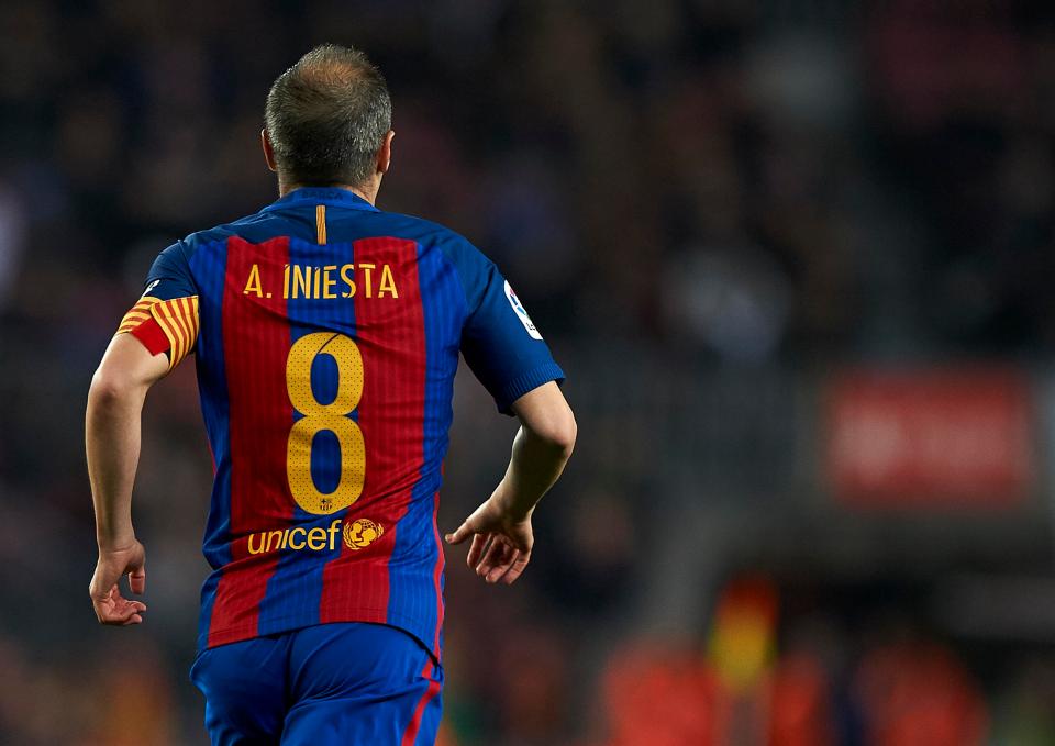  Andres Iniesta was captain as he made 400th La Liga appearance against Leganes