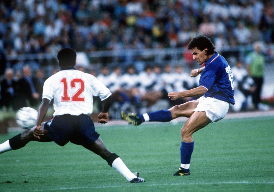  Roberto Baggio scored against England in 1990 World Cup third-place play off