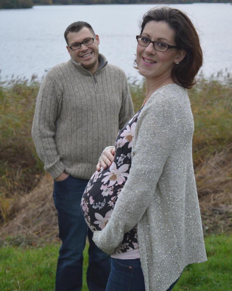  Laura Lawrence, pictured with her husband Dan, fell pregnant with twins after a fertility massage