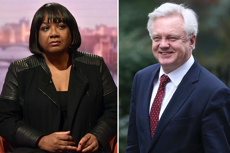  Diane Abbott reportedly told David Davis to "f*** off"