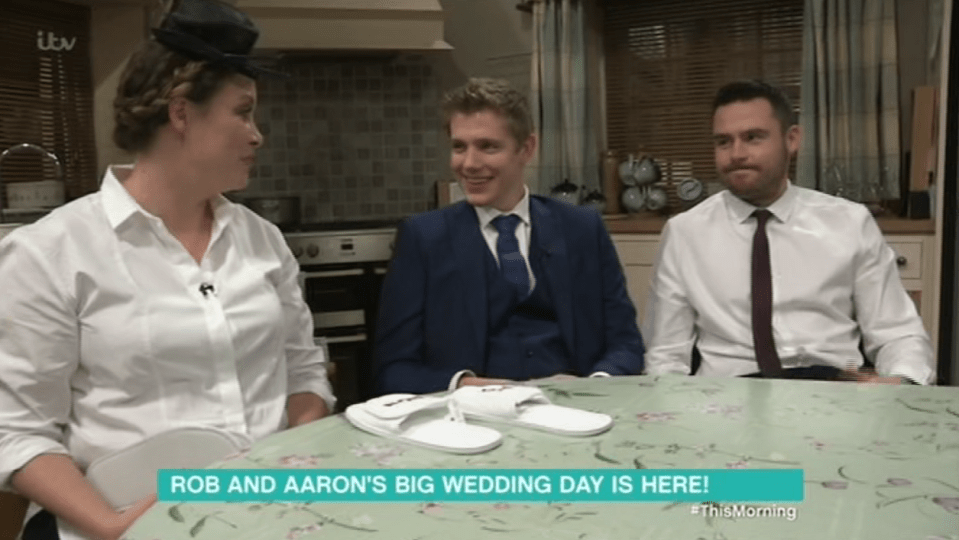  Ryan Hawley and Danny Miller spoke about the explosive wedding on This Morning