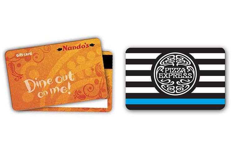  Current prizes on Win a Dinner include £30 gift cards for Pizza Express and Nando’s