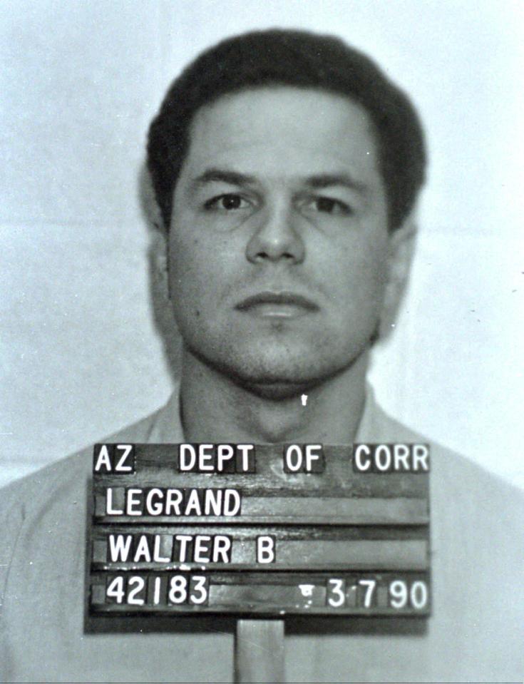  Walter LaGrand, who stabbed a bank worker to death in a bungled robbery, was the last person to die in a gas chamber in 1999