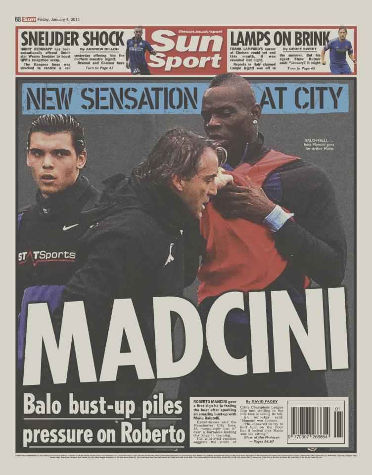 Mario Balotellis list of indiscretions at this stage is as long as his arm