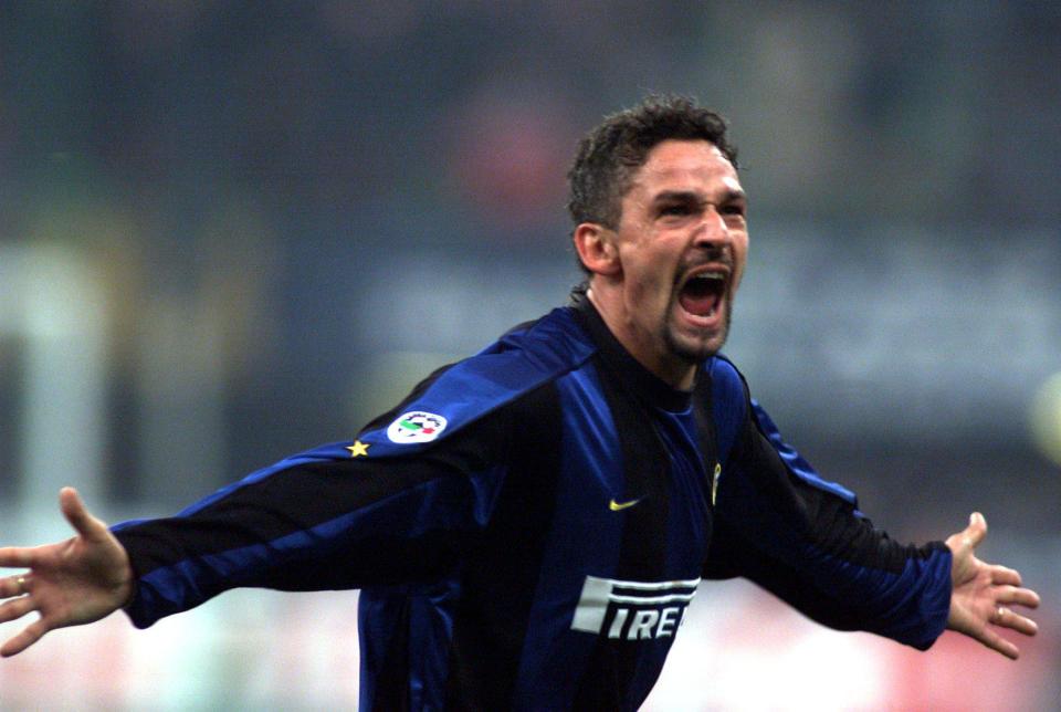  Roberto Baggio enjoyed some success during two-year spell with Inter Milan