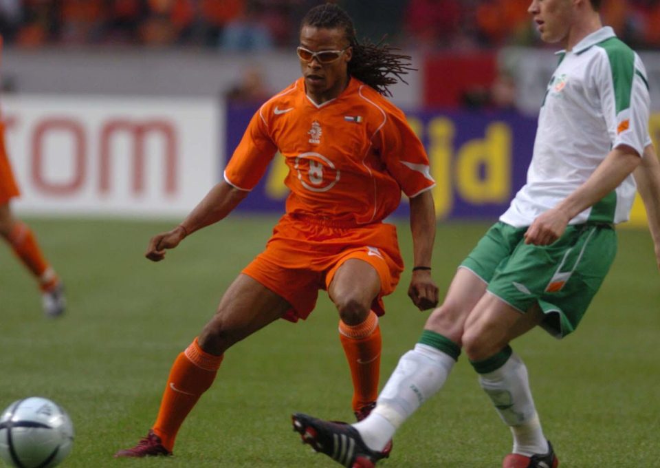  Edgar Davids famously used to wear orange-tinted shades when he played - but that was due to an eye condition