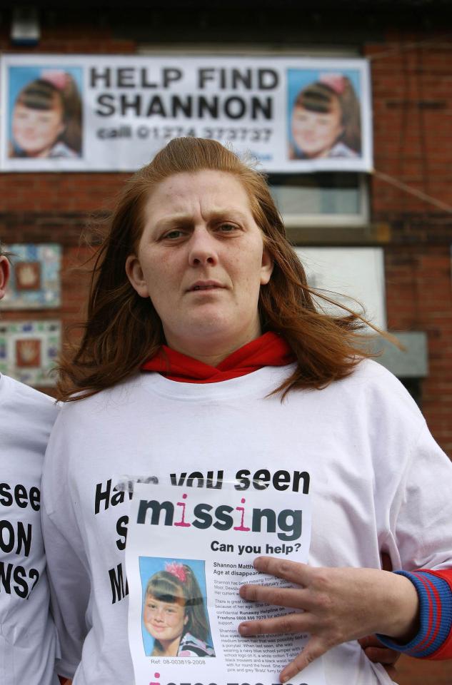  Karen in 2008 as the search for her nine-year-old daughter Shannon continued