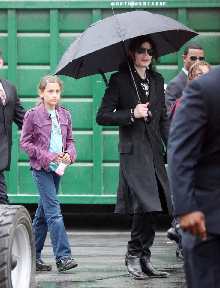  Michael Jackson pictured with his daughter Paris in 2009