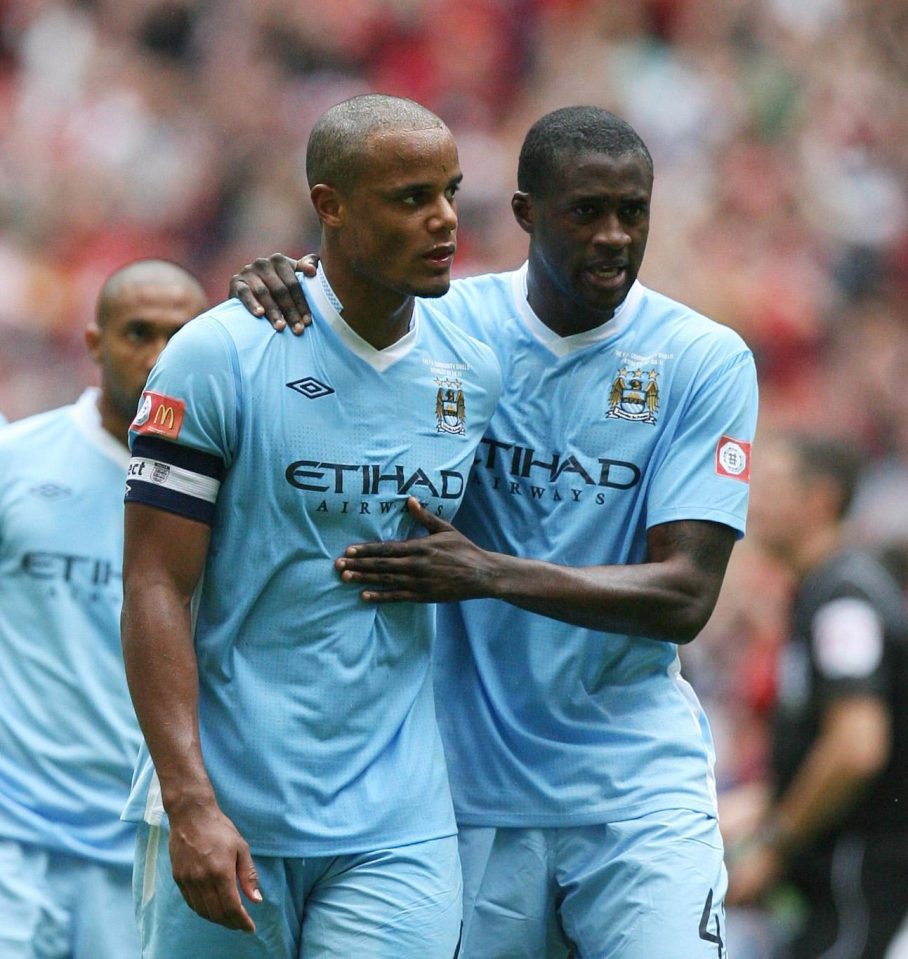  Toure and Kompany want to set an example to young players coming through under Guardiola