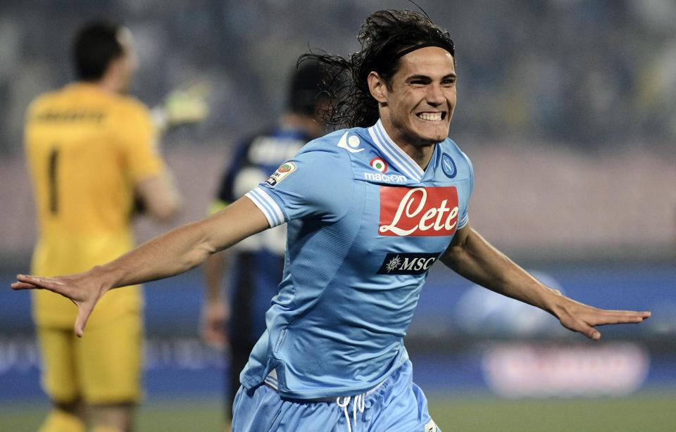  Edinson Cavani is regarded as a hero amongst the Napoli support