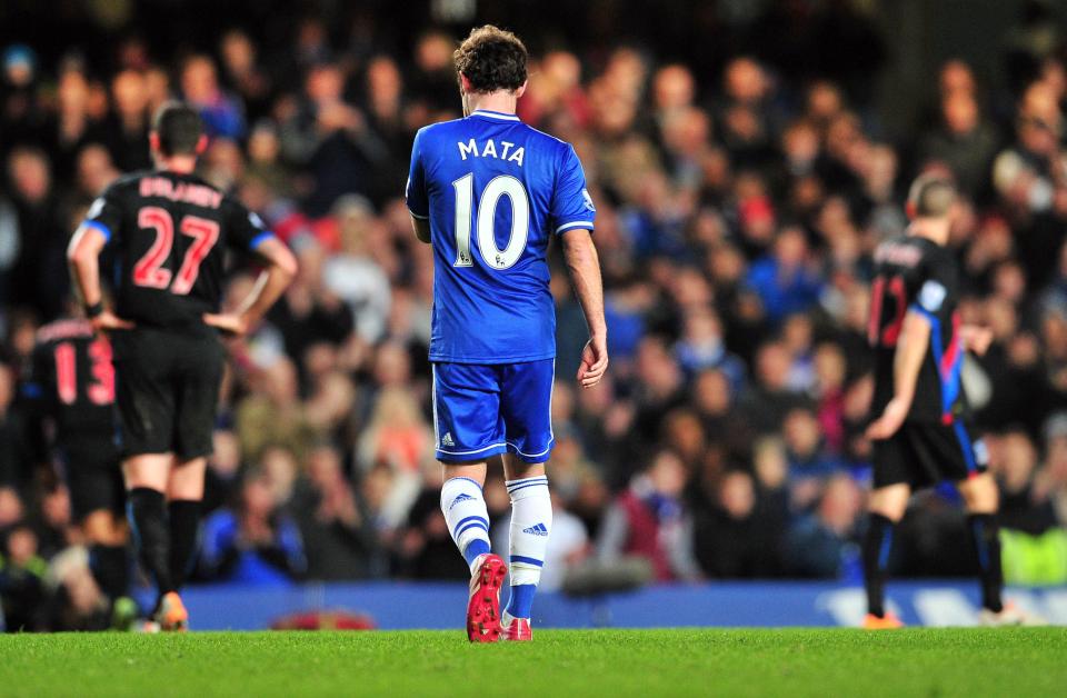  Juan Mata was frozen out under the Portuguese boss at Stamford Bridge