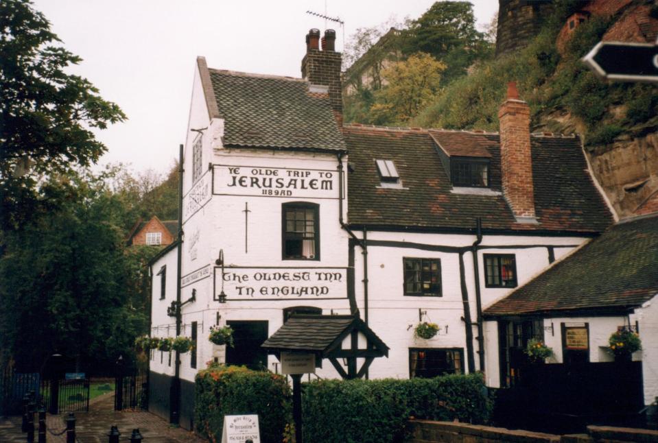  Ye Olde Trip to Jerusalem in Nottingham, which has been in existence since 1189AD