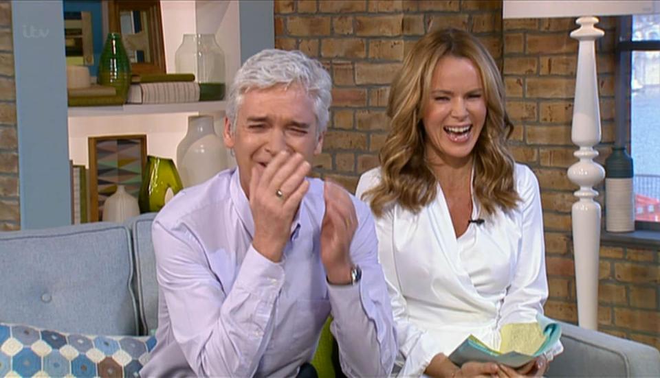  Amanda Holden previously stepped in for Holly alongside Phillip Schofield