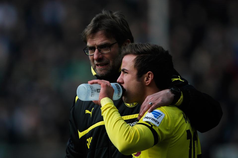  Jurgen Klopp was a mentor to Gotze when they were together at Dortmund before