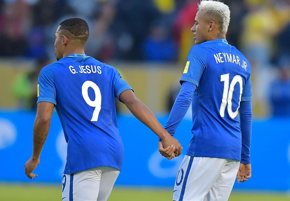  Jesus and Neymar played together during Brazil's run to Olympic gold in Rio