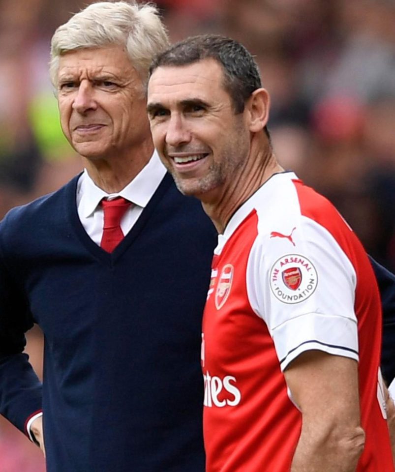  Wenger and Martin Keown during their Arsenal days together