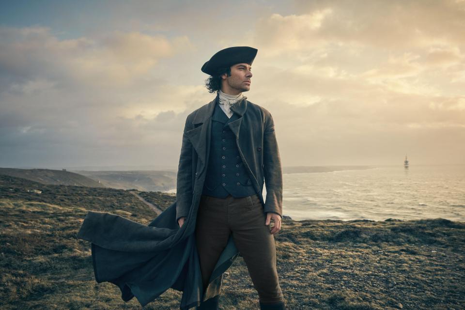  New horizons . . . Aidan Turner stars in Poldark and his character manages a tin mine