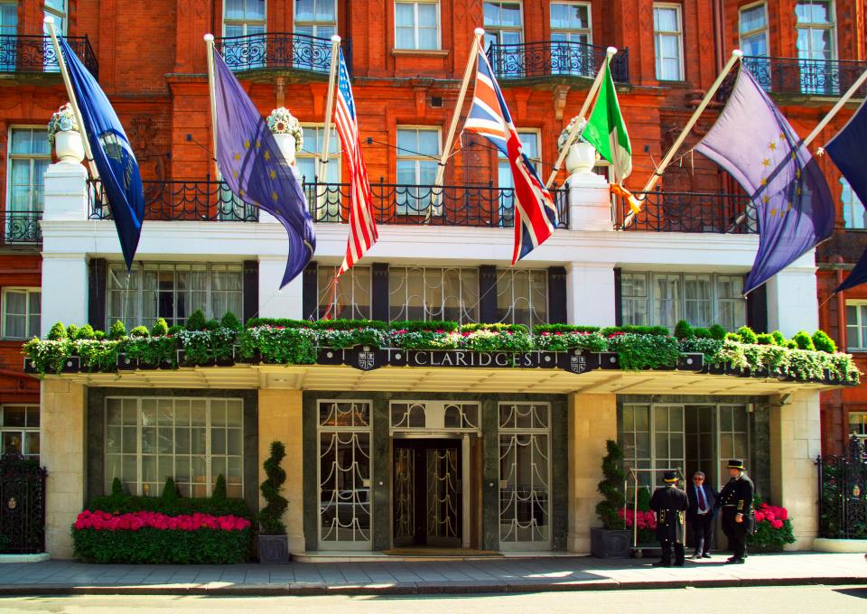  He ran up a £4,000 bill in luxury hotel Claridges