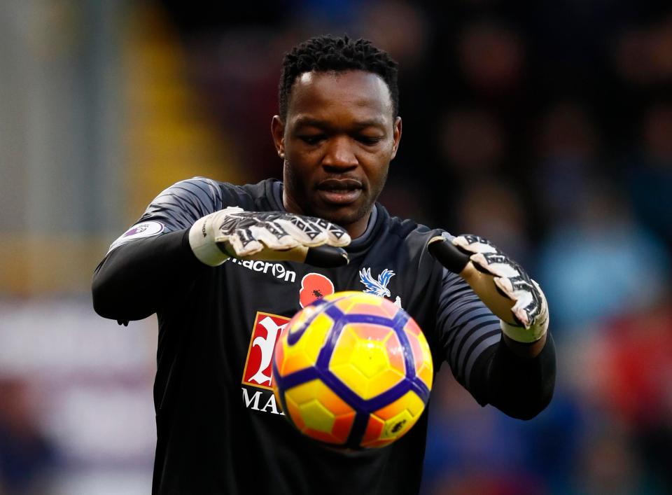  French goalkeeper Steve Mandanda was left out of the Palace side to face Middlesbrough this afternoon