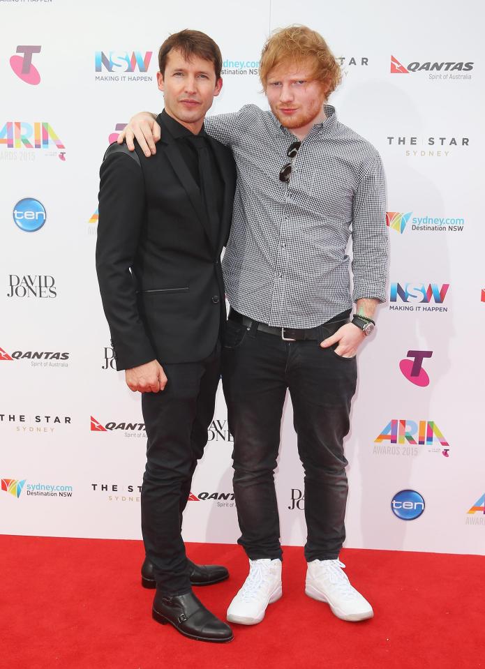  Ed Sheeran has revealed his pal James Blunt has docs give his mates drips to cure their hangovers