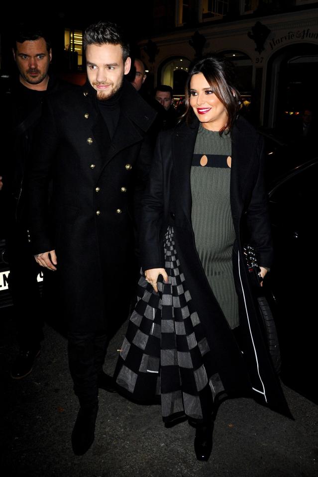  Cheryl was glowing when she first showed off her baby bump last November