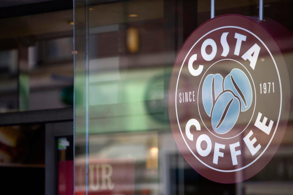  Costa Coffee has hiked the price of its in-store drinks by 20p