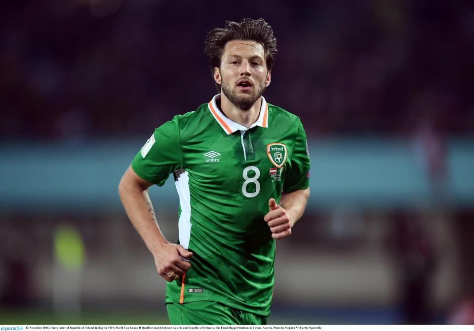  Arter has won four caps for the Republic of Ireland