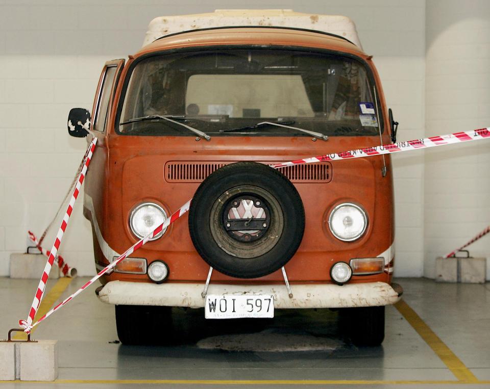  The Kombi camper van belonging to Joanne Lees and Peter Falconio