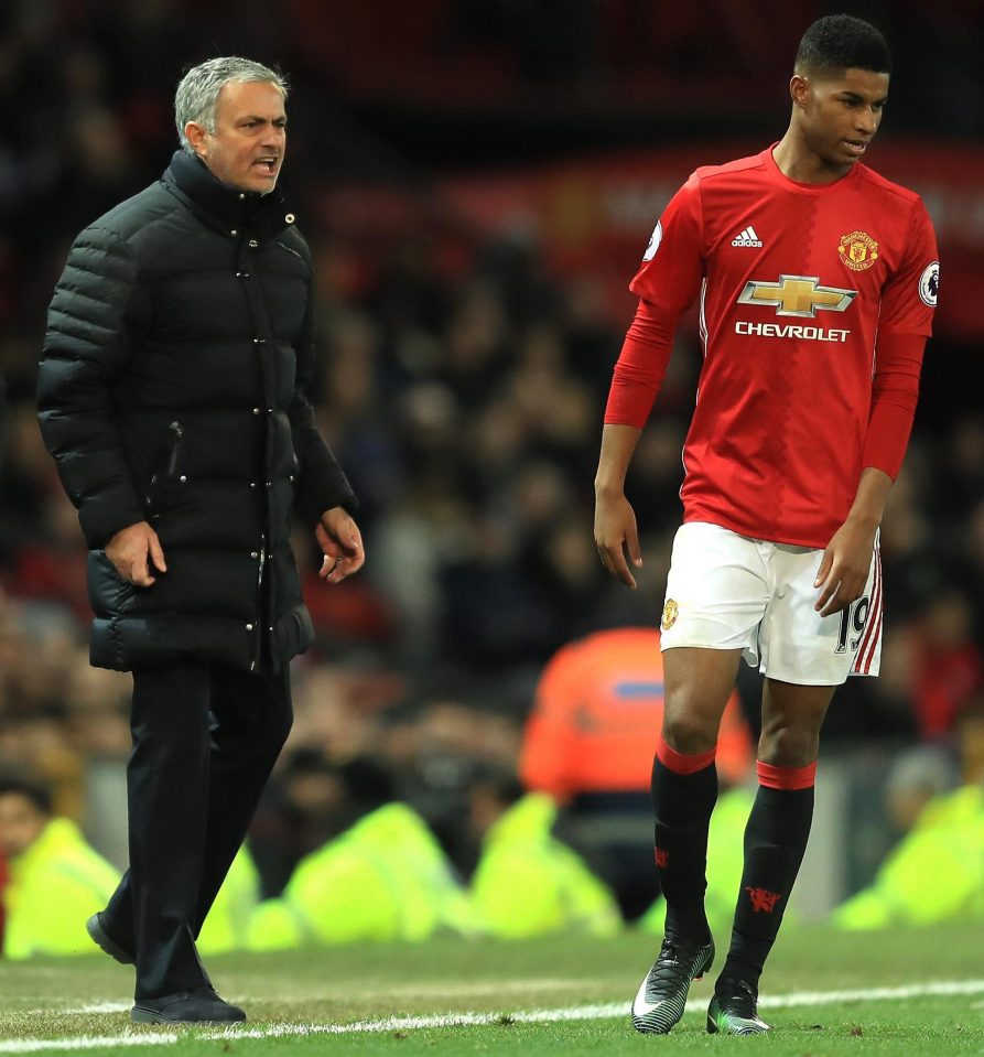  Marcus Rashford is set to be given a run in the first team to fill in for Martial