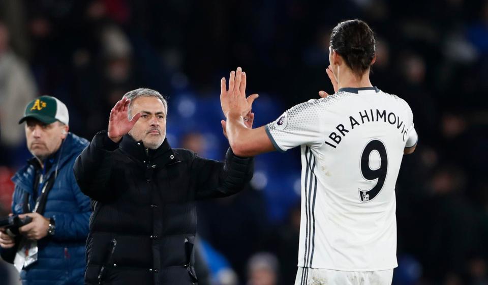  Ibrahimovic reckons he and Jose Mourinho could win three more trophies this season