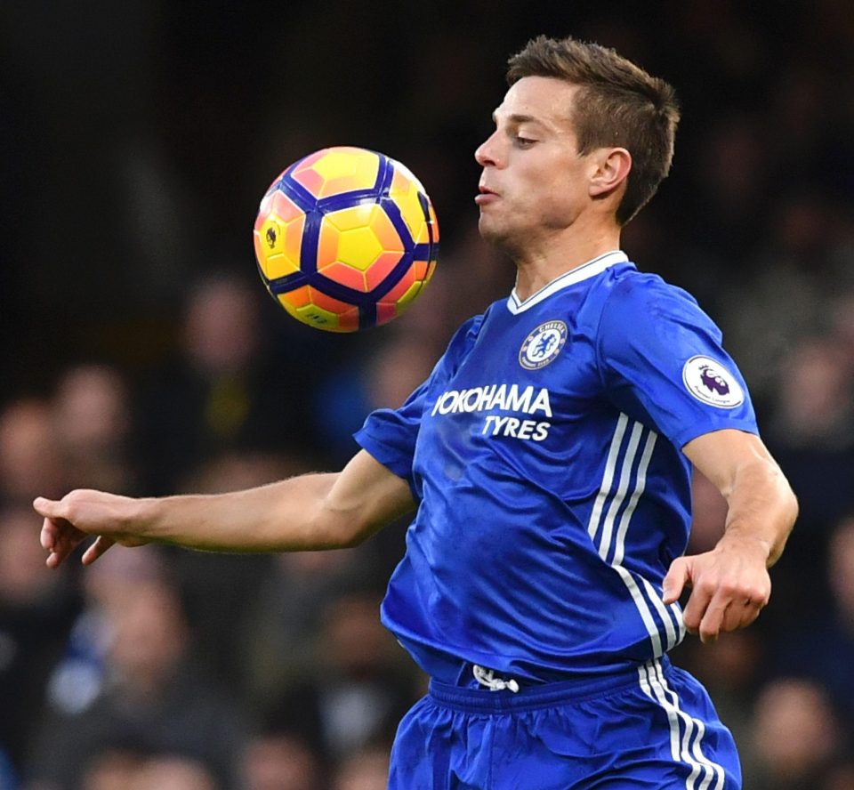  Azpilicueta says he prides himself on beating his team-mates in training routines