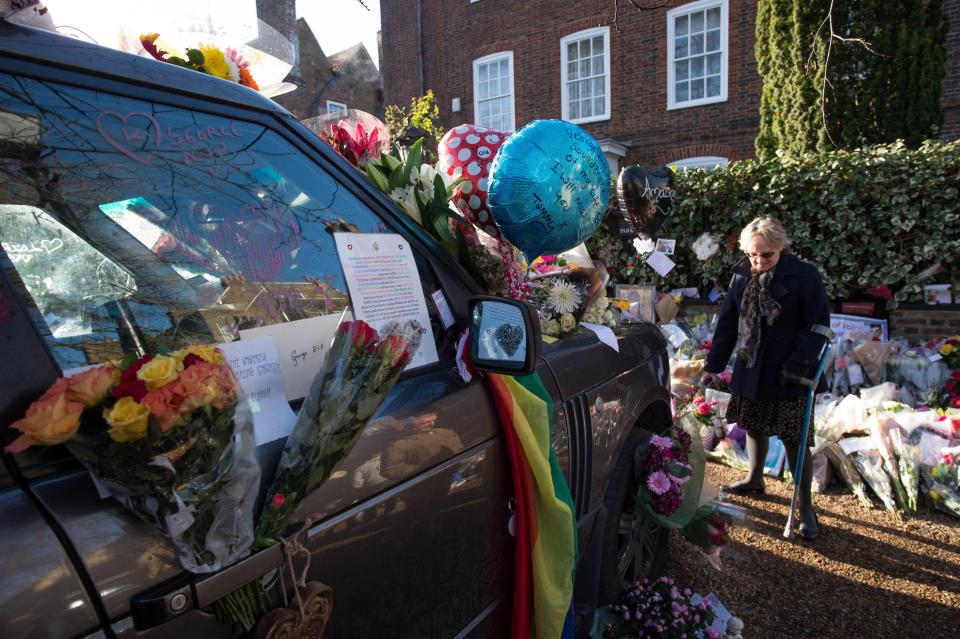  Devastated fans flock to leave messages and balloons