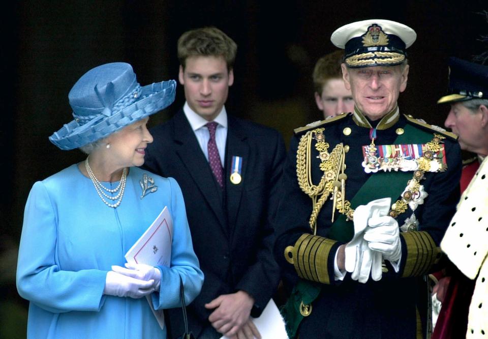  Royals leave St Paul's Cathedral on the Queen's Golden Jubilee