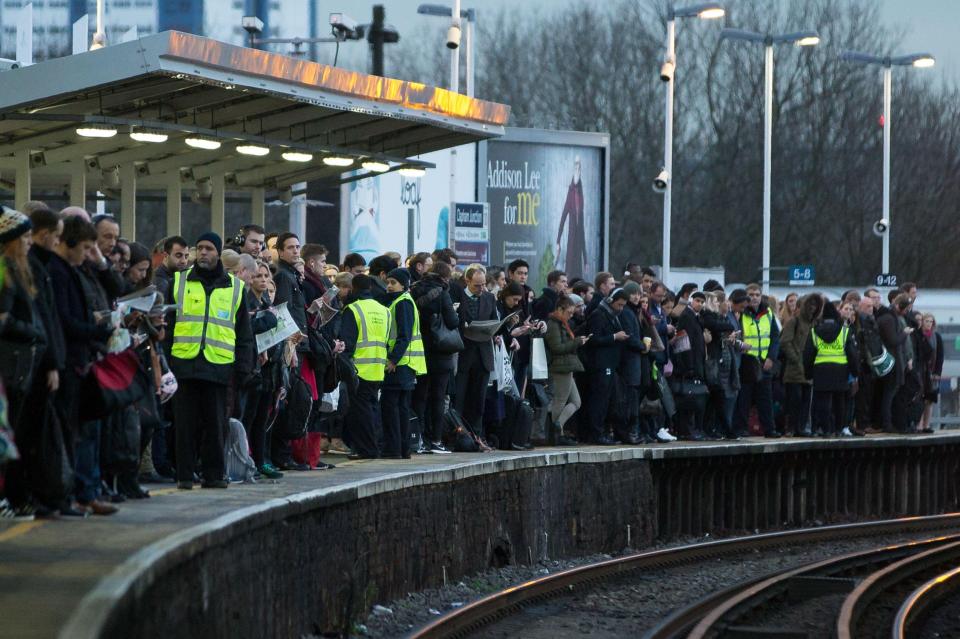  Platforms swamped by passengers during January's industrial action