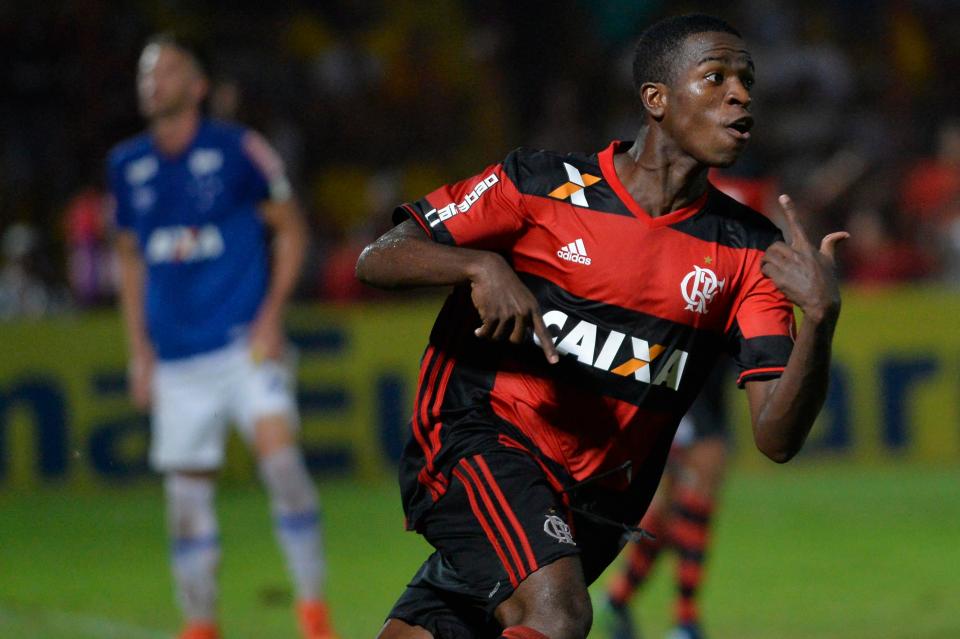  Vinicius Junior is among Flamengo's most highly-rated young superstars