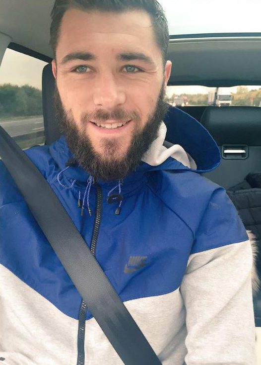  Charlie Austin behind the wheel in a social media post