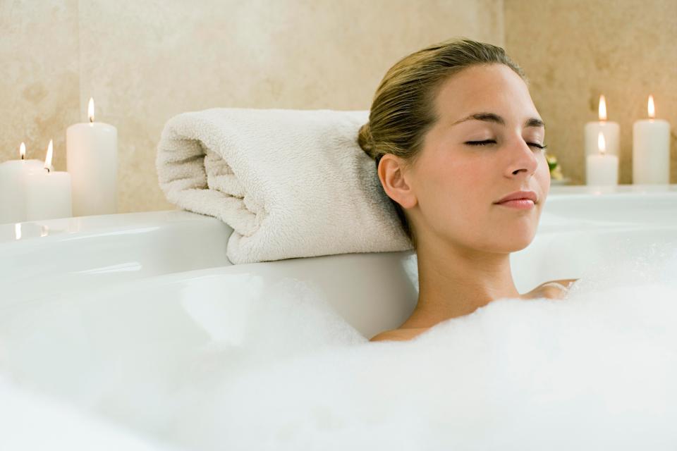  A warm bath can help a woman relax and make her more ready to orgasm