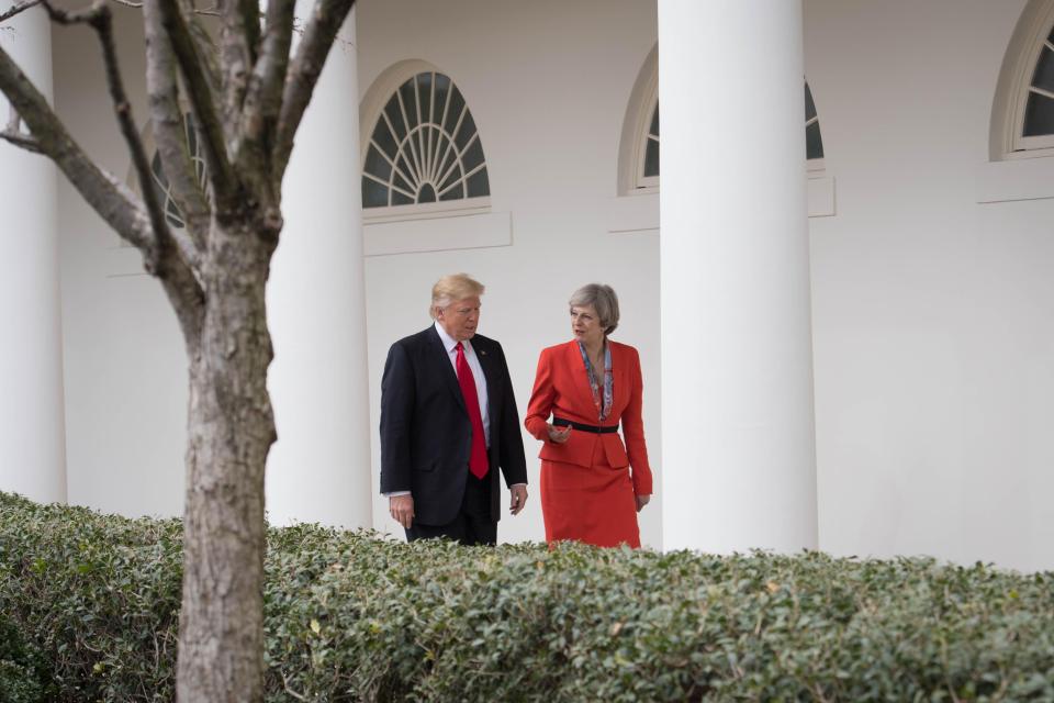  This is the first EU meeting since Mrs May laid out her Brexit plan - and met with President Trump