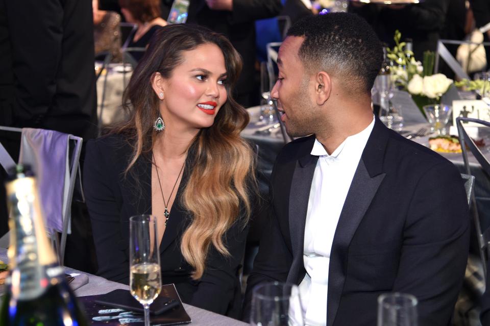  Chrissy Teigen and John are completely loved up