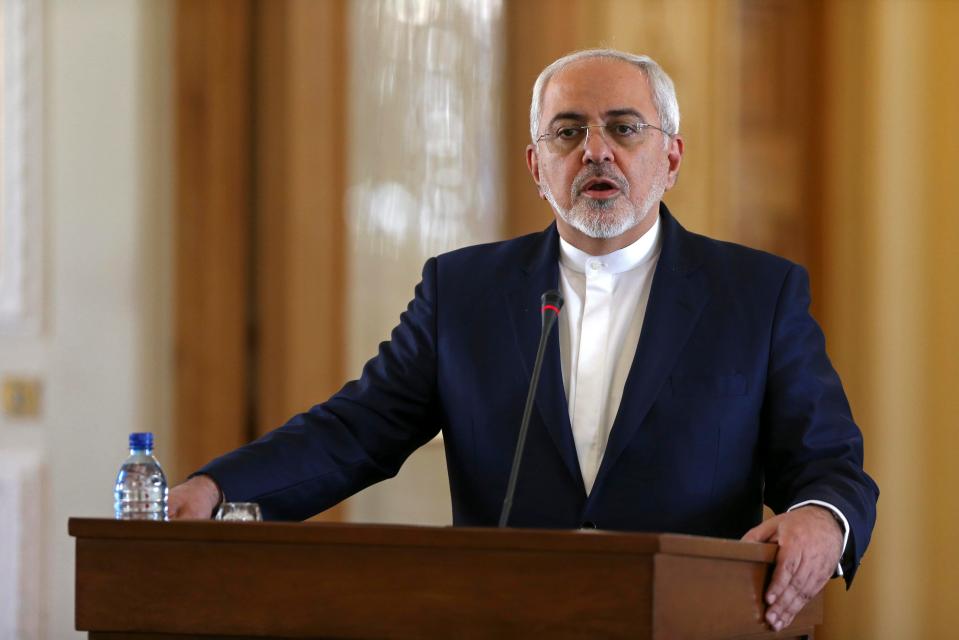  Mohammad Javad Zarif said Iran was 'unmoved by threats' in a tweet