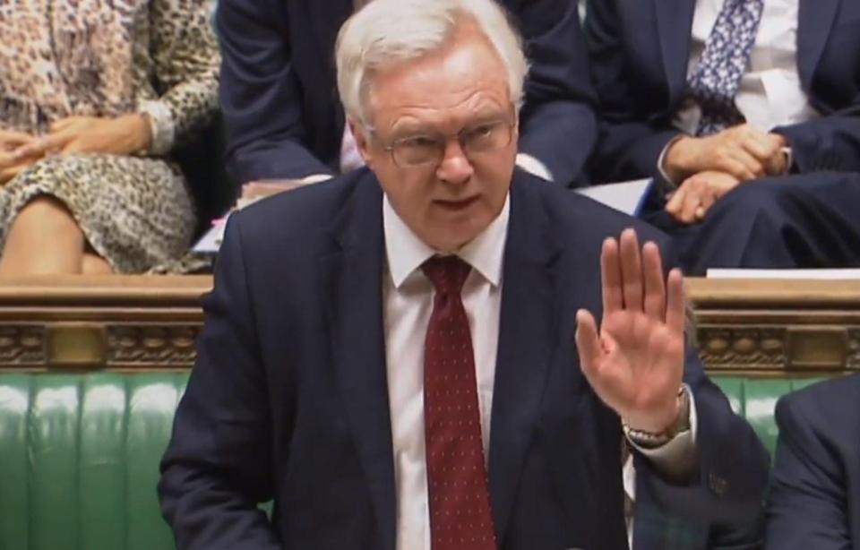  David Davis said the Brexit Bill would seek to build a "national consensus" whenever possible