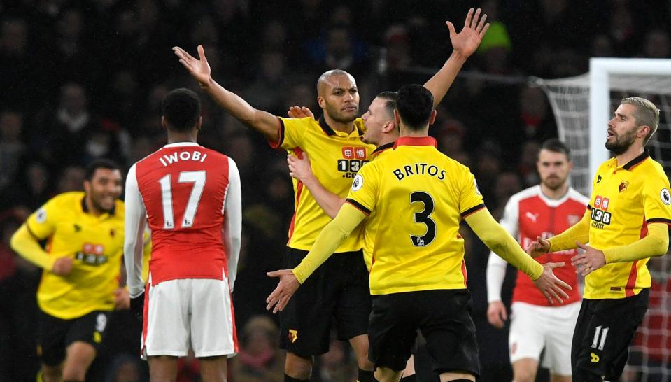  Arsenal were humbled at home against Watford 2-1 recently to put a blow in their title hopes