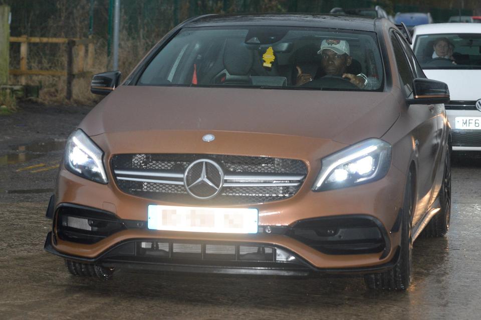  Man United ace Paul Pogba drives his Mercedes to training rather than his Audi