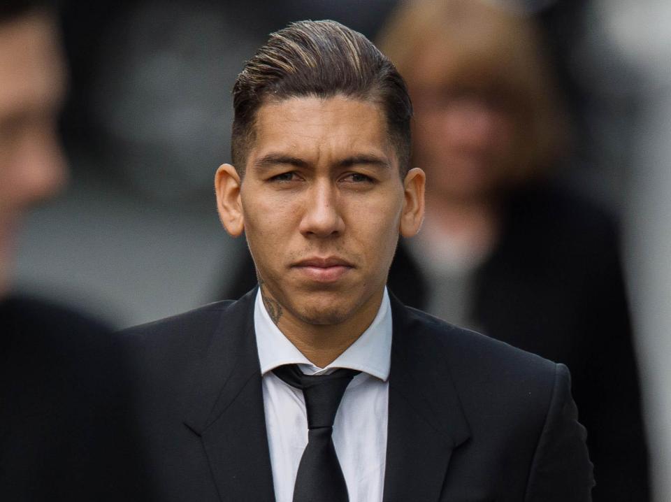  Firmino was stopped behind the wheel of his Range Rover by cops in Liverpool city centre in the early hours of Christmas Eve