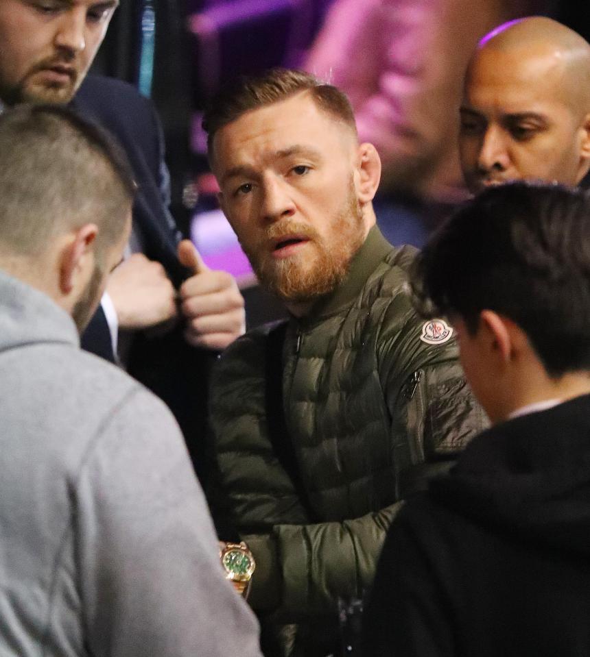  Conor McGregor was in Manchester after appearing at a Q&A in the city in front of 5,000 fans