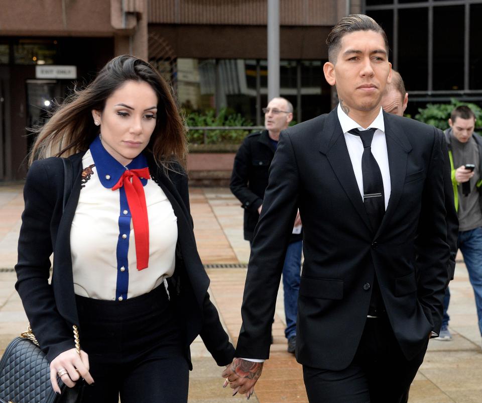  Ace Firmino attended Liverpool magistrate's court with glamorous wife Larissa Pereira - only for drink-drive hearing to be delayed