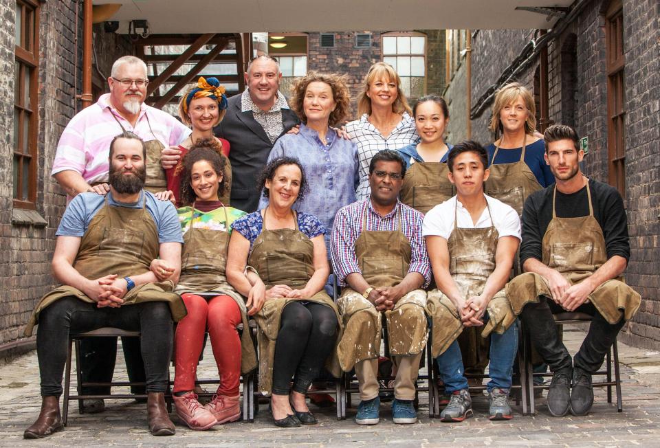  The judges and contestants from last year's series of The Great Pottery Throwdown - which has now been axed by the BBC