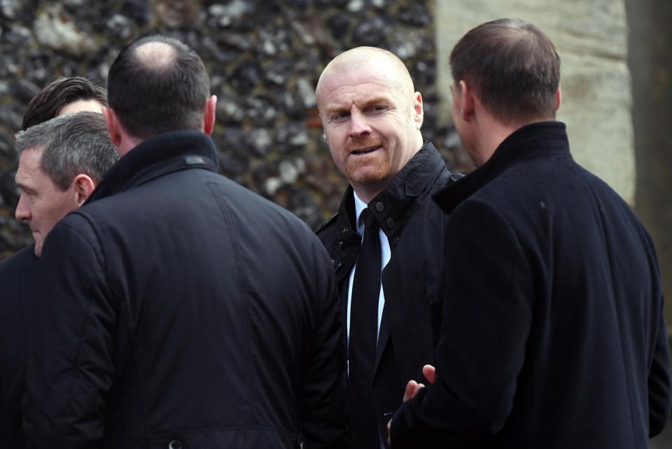  Current Burnley manager Sean Dyche was in attendance