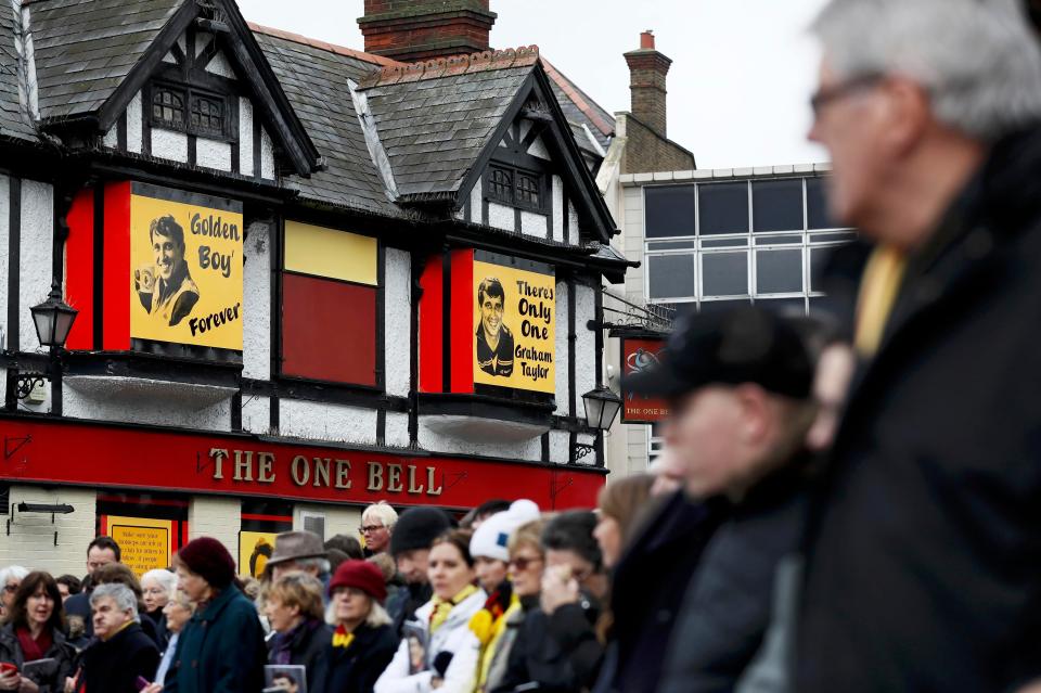  The scenes on Watford High Street during the procession